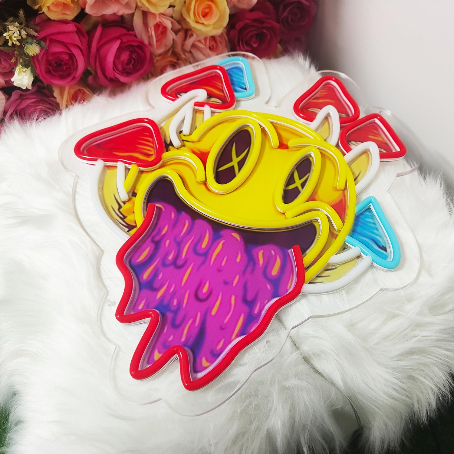 ネオンサイン ウェルカムボード インテリア 装飾 薔薇 パーティー